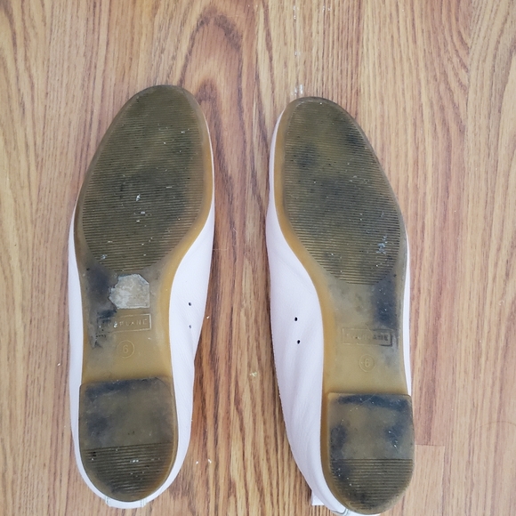 Everlane Italian Leather Day Glove Pale Pink Flats 6 - Picture 3 of 8